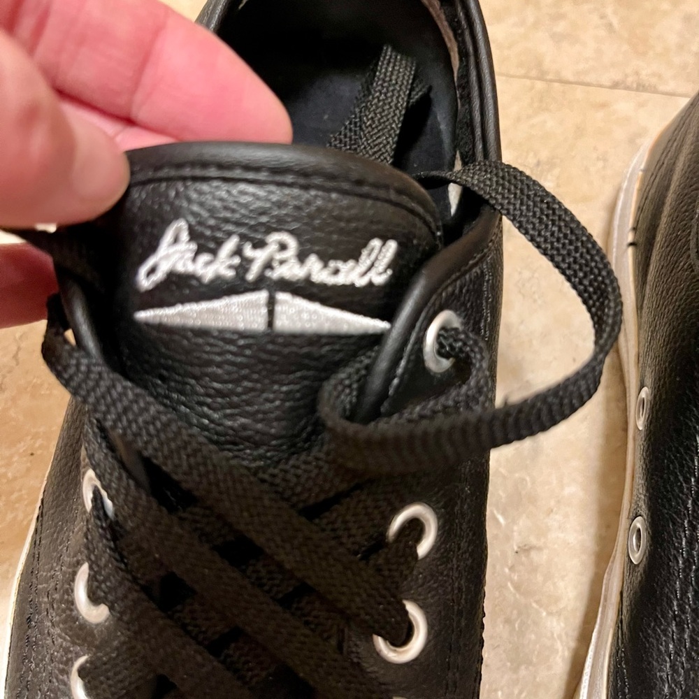 Converse Jack Purcell Black and White Sneakers - Picture 3 of 15